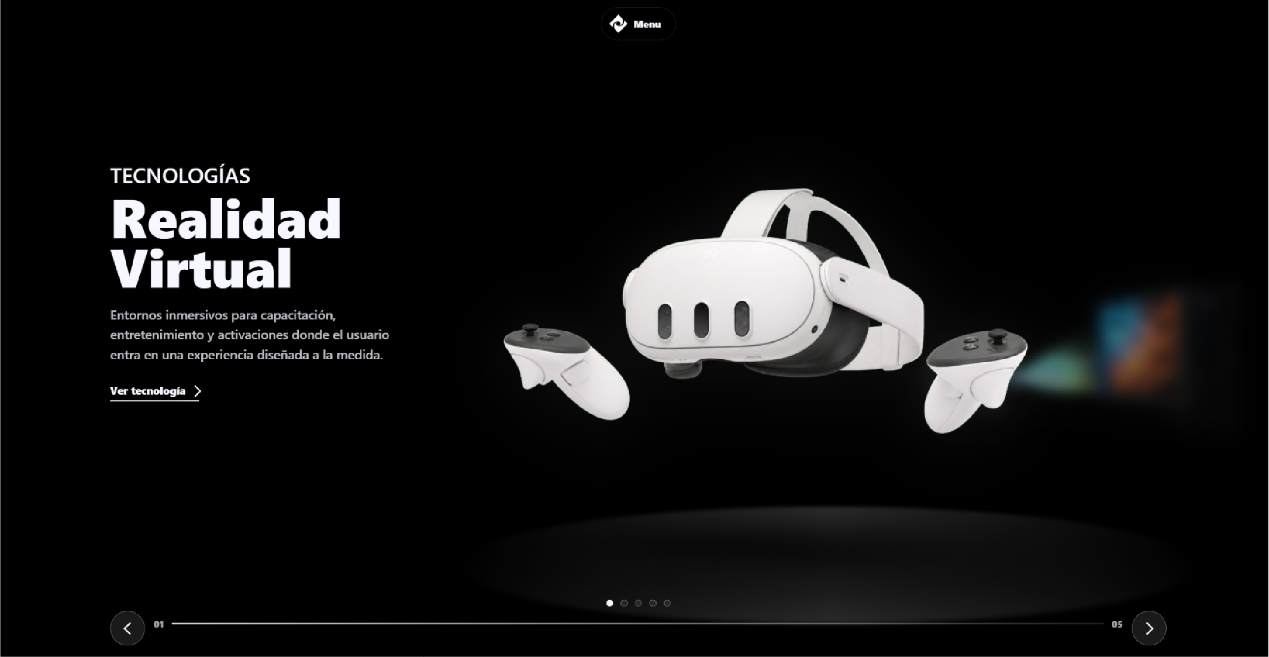Profundo Lab · Sitio web y experiencias de realidad virtual