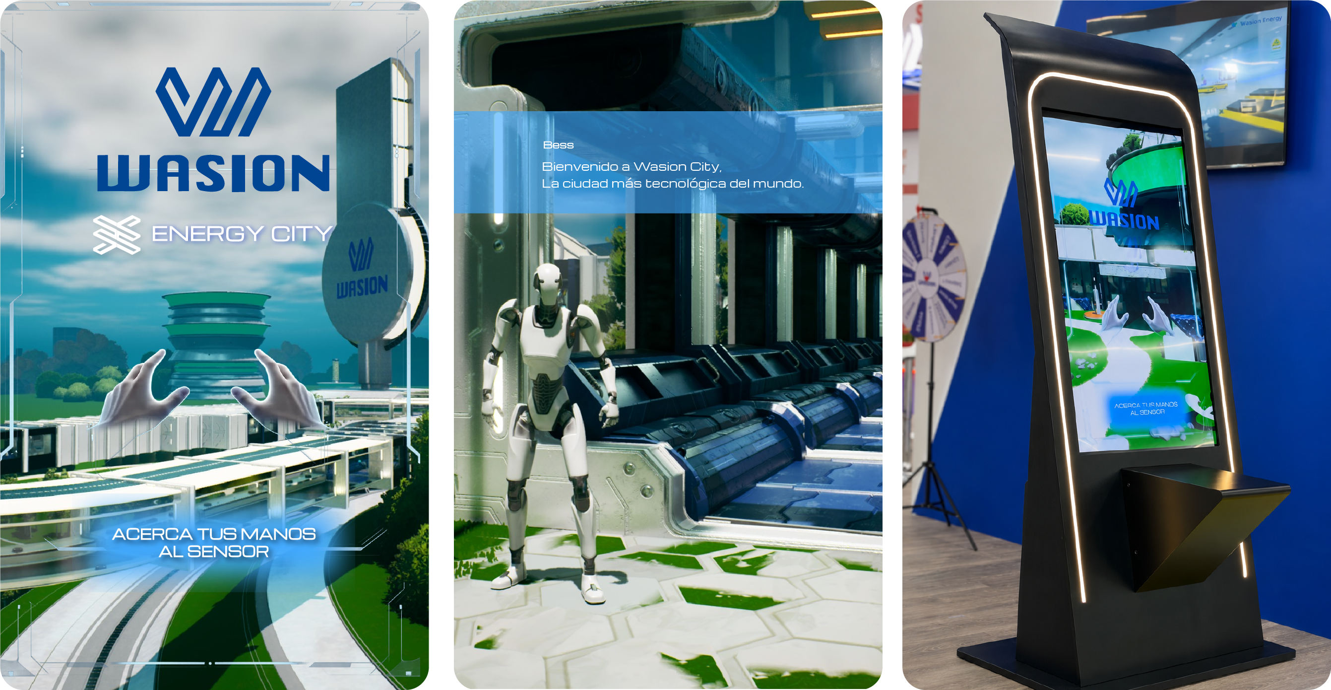 Wasion · Energy City · Interfaz, experiencia y montaje interactivo